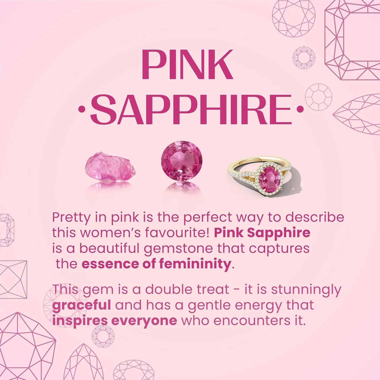 Angara Natural Classic Round Pink Sapphire Solitaire Pendant in Silver / 14K Solid Gold/Platinum | Birthday, Engagement, Anniversary, Wedding Jewelry Gift for Women