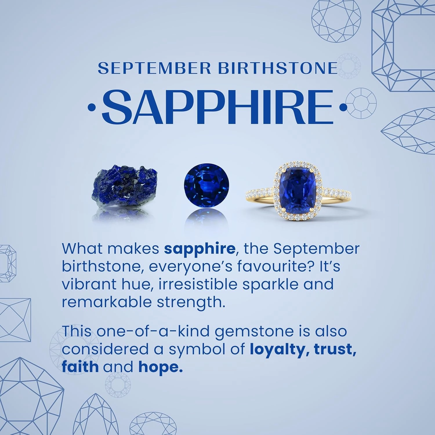 ANGARA Natural Vintage-Inspired Round Blue Sapphire Halo Stud Earrings in 14K Solid Gold/Platinum | September Birthstone, Birthday, Engagement, Anniversary, Wedding Jewelry Gift for Women
