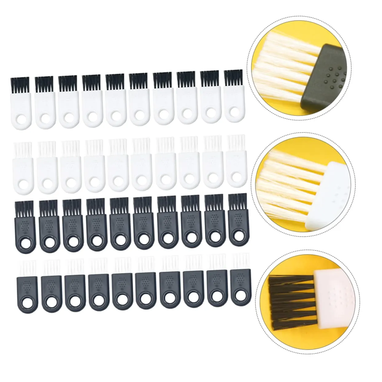 Angoily 80pcs Shaver Cleaning Brush Cleaners for Salon Personal Use Versatile Material Non-shedding Tough for Grooming Tools Hard Reach Spaces