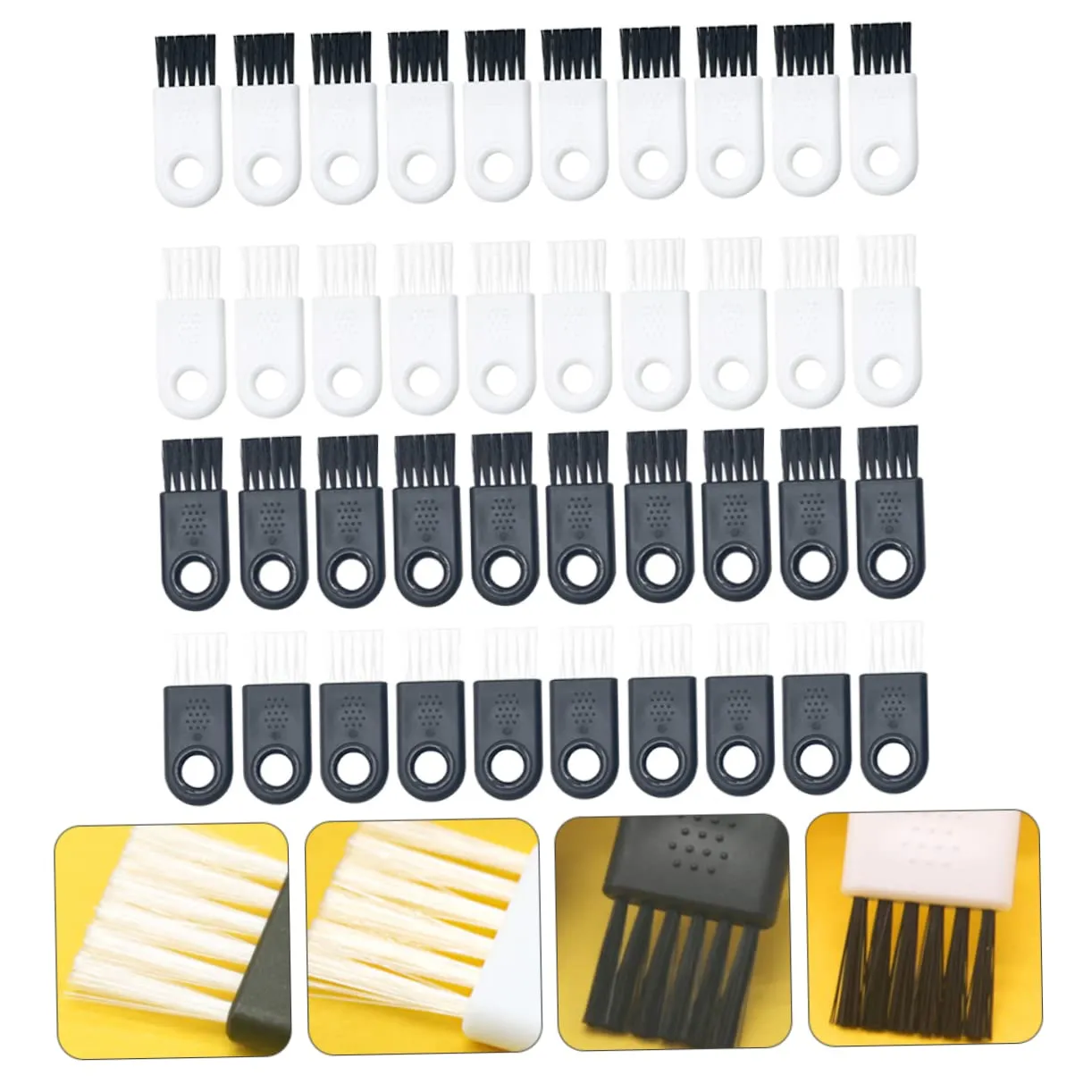 Angoily 80pcs Shaver Cleaning Brush Cleaners for Salon Personal Use Versatile Material Non-shedding Tough for Grooming Tools Hard Reach Spaces