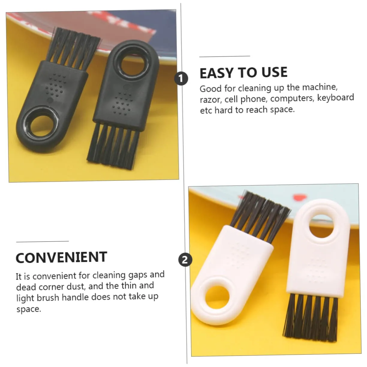 Angoily 80pcs Shaver Cleaning Brush Cleaners for Salon Personal Use Versatile Material Non-shedding Tough for Grooming Tools Hard Reach Spaces