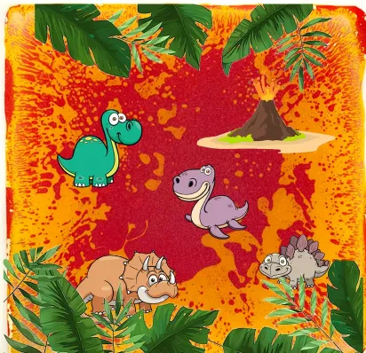 Animal Themed Liquid Floor Tiles - Pack of 4