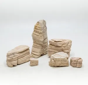 Aquarium Rocks 5LB Fish Tank Stone 2-5 inch Natural Pagoda Rocks for Aquascaping Landscaping Models Terrariums Reptile and Amphibian Enclosures-4-5Pcs