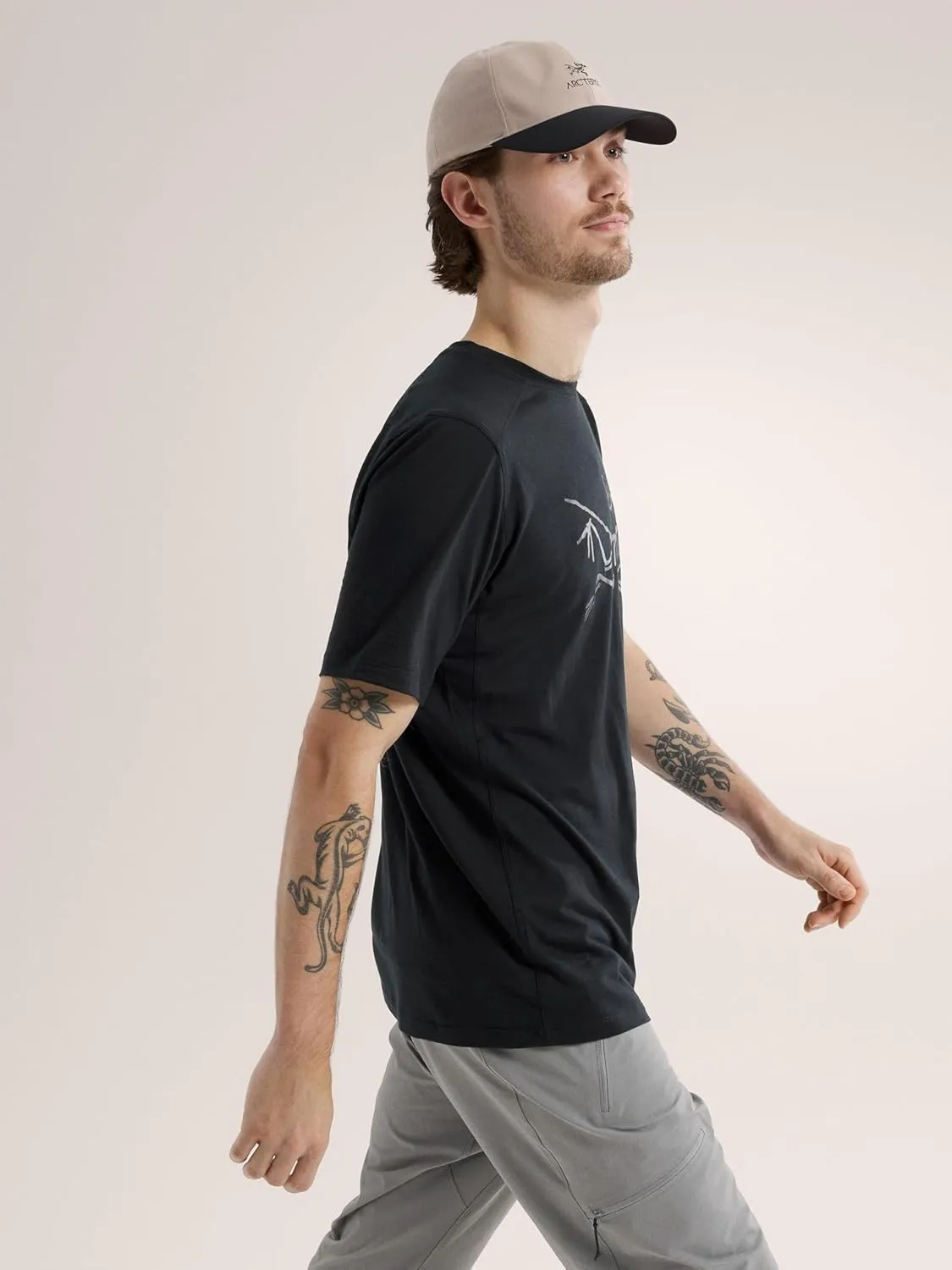 Arc'teryx Ionia Merino Wool Logo Shirt SS Men's | Soft Merino-Blend Performance Tee
