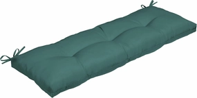 Arden Selections Outdoor Plush Modern Tufted Bench Cushion, 48 x 18, Water Repellent, Fade Resistant, Tufted Bench Cushion for Bench and Swing 48 x 18, Peacock Blue Green Texture