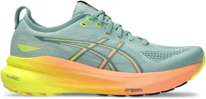 Asics Men's Gel-Kayano 31 Running Shoes, 11.5, Light Celadon/Safety Yellow