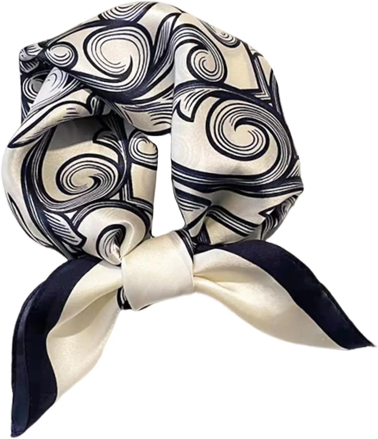 Aufeel Women's 100% Pure Mulberry Silk Small Square Scarf - Neckerchief Women - Silk Headscarf - 21" x 21"