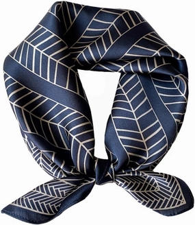 Aufeel 100% Real Mulberry Silk Women Small Square Neck Scarfs 21" Lightweight Headscarf Printed Neckerchief Gift Packed