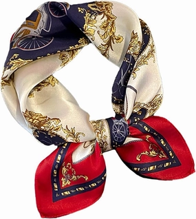 Aufeel Women's 100% Pure Mulberry Silk Small Square Scarf - Neckerchief Women - Silk Headscarf - 21" x 21"