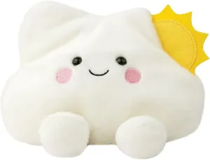 Aurora, 61543, Palm Pals Medium, Summer Cloud 8In, Soft Toy, White