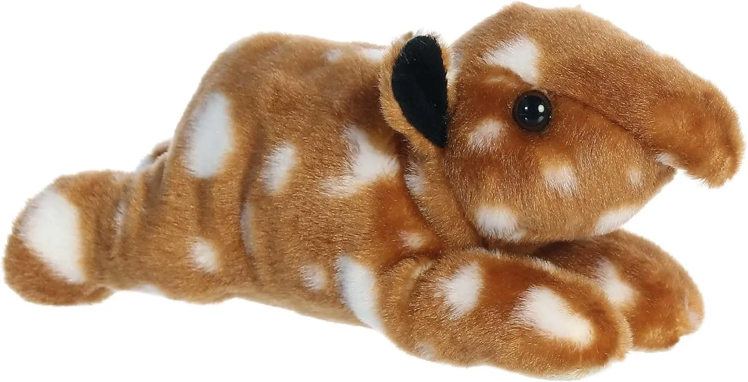 Aurora® Adorable Mini Flopsie™ Tapir Calf Stuffed Animal - Playful Ease - Timeless Companions - Brown 8 Inches