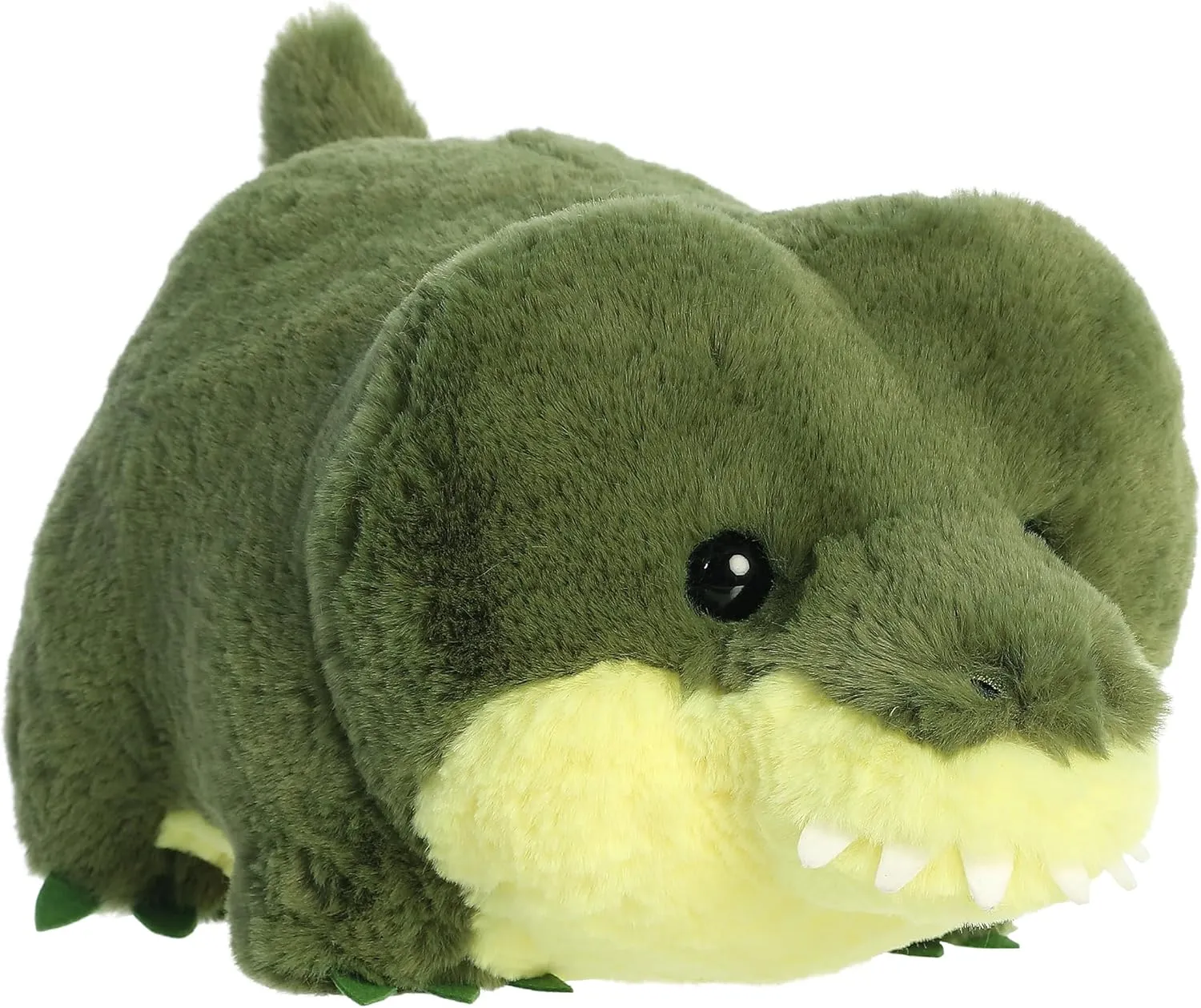 Aurora® Adorable Spudsters™ August Alligator™ Stuffed Animal - Round Shape Makes for Comforting Cuddles for Kids All Ages and Animal Loving Adults - Green 10 Inches