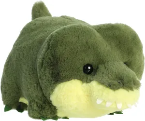 Aurora® Adorable Spudsters™ August Alligator™ Stuffed Animal - Round Shape Makes for Comforting Cuddles for Kids All Ages and Animal Loving Adults - Green 10 Inches