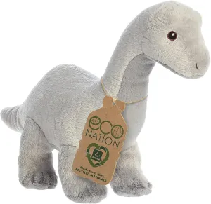 Aurora® Eco-Friendly Eco Nation™ Brachiosaurus Stuffed Animal - Environmental Consciousness - Recycled Materials - Gray 13.5 Inches