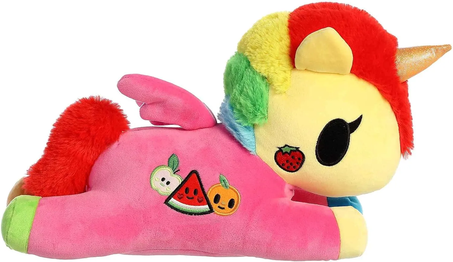 Aurora® Enchanting ©Tokidoki Squishy Fruttina Stuffed Animal - Bright & Colorful Design - Showpiece Plush - Multicolor 13 Inches