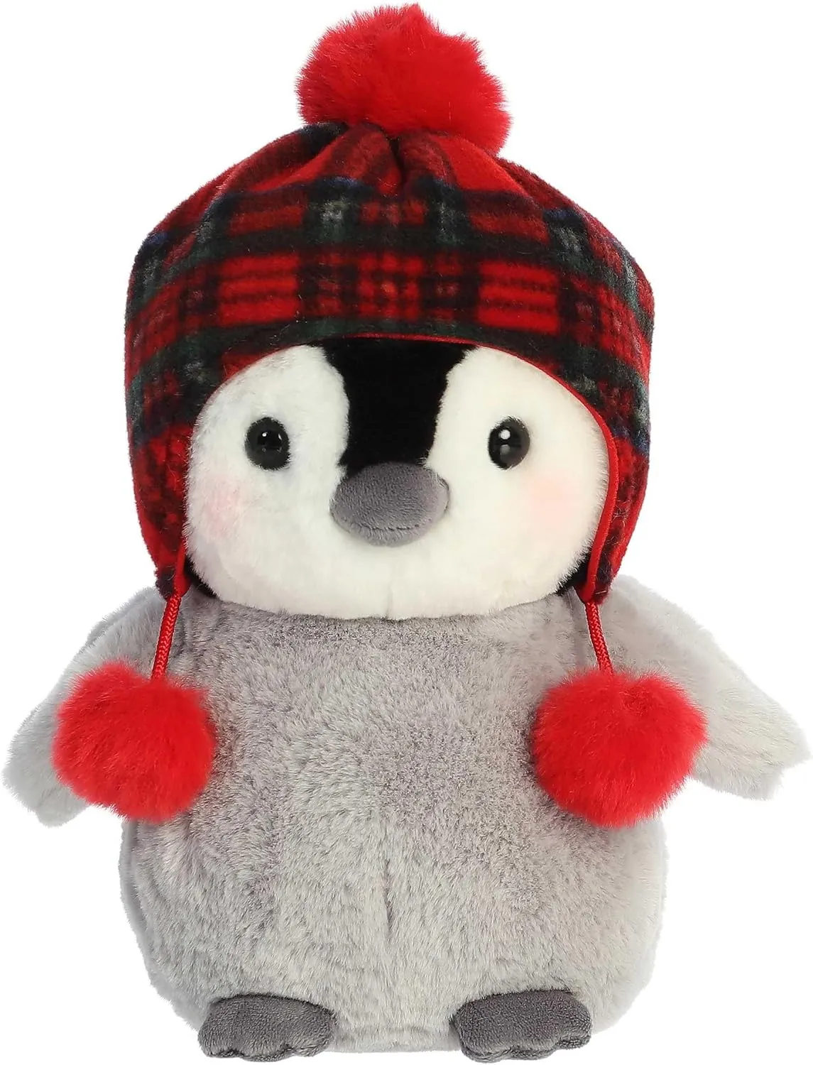 Aurora® Festive Holiday Chucky Chillin Chick™ Stuffed Animal - Seasonal Cheer - Heartwarming Gifts - Gray 10 Inches