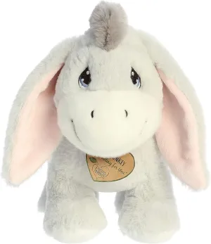 Aurora® Inspirational Precious Moments™ Dusty Donkey Stuffed Animal - Cherished Memories - Enduring Comfort - Gray 9 Inches