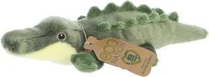 Aurora® Responsibly Made Eco Nation™ Eco Softies™ Alligator Stuffed Animal - Ideal for Playtime Adventures - Perfect for Birthdays or Just Because - Green 8 Inches