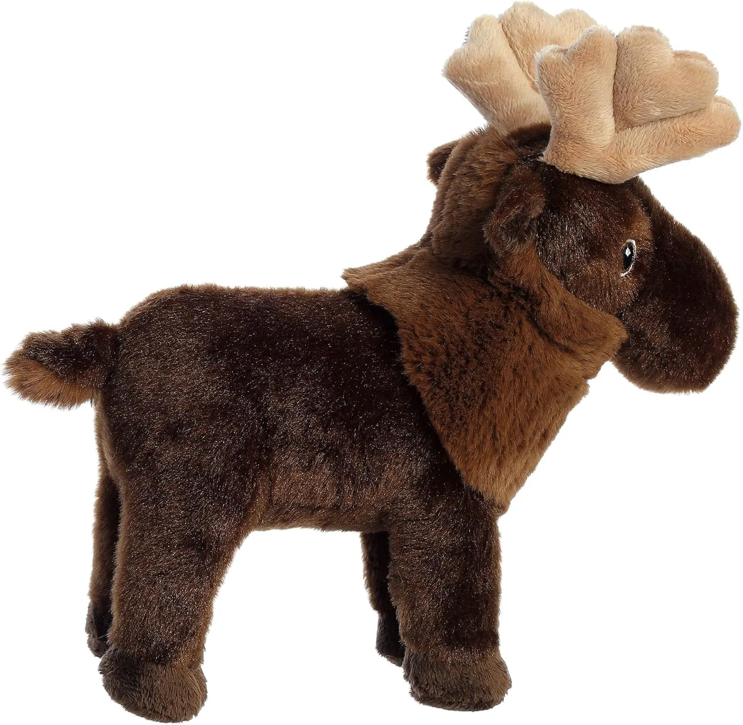 Aurora® Responsibly Made Eco Nation™ Moose Stuffed Animal - Ideal for Playtime Adventures - Perfect for Birthdays or Just Because - Brown 10 Inches