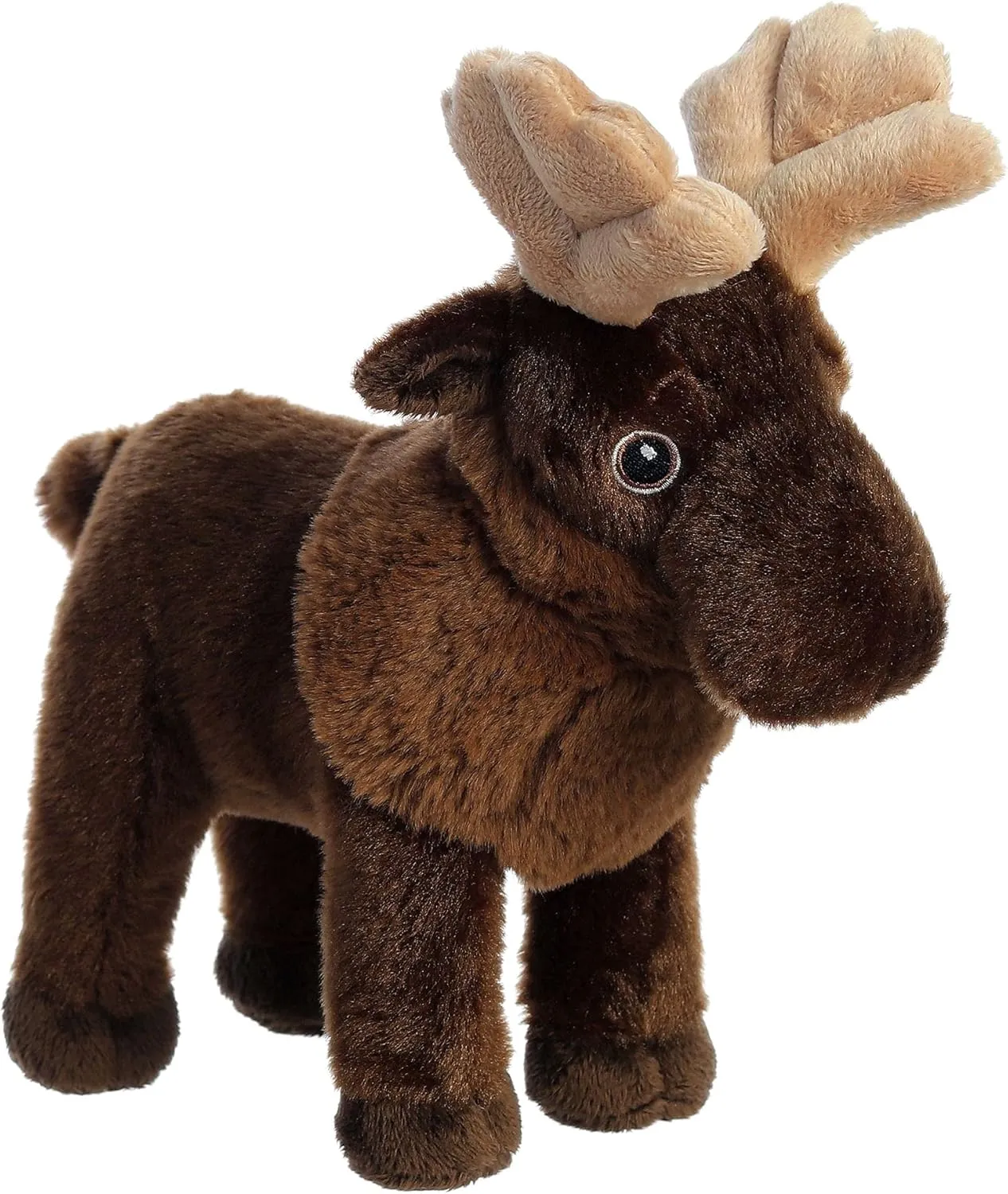 Aurora® Responsibly Made Eco Nation™ Moose Stuffed Animal - Ideal for Playtime Adventures - Perfect for Birthdays or Just Because - Brown 10 Inches