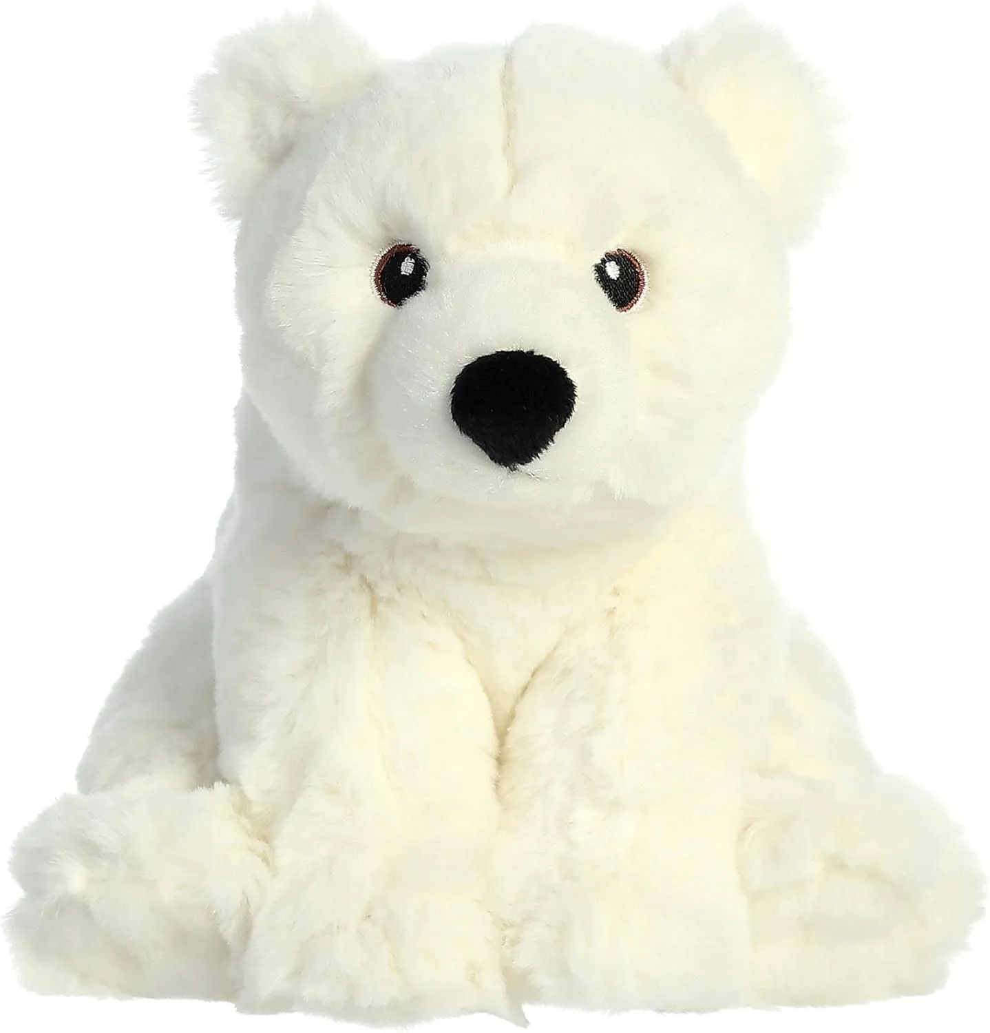 Aurora® Responsibly Made Eco Nation™ Polar Bear Stuffed Animal - Ideal for Playtime Adventures - Perfect for Birthdays or Just Because - White 9.5 Inches