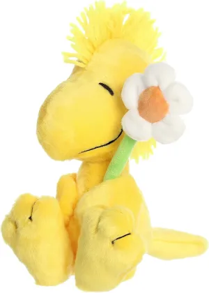 Aurora® Timeless Peanuts® Woodstock Stuffed Animal - Classic Characters - Lasting Memories - with Flower 6 Inches