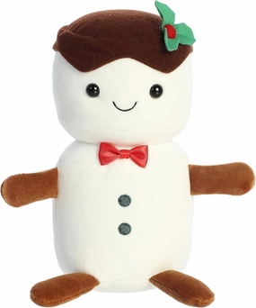 Aurora® Festive Holiday Lil Fudge™ Stuffed Animal - Seasonal Cheer - Heartwarming Gifts - White 11 Inches
