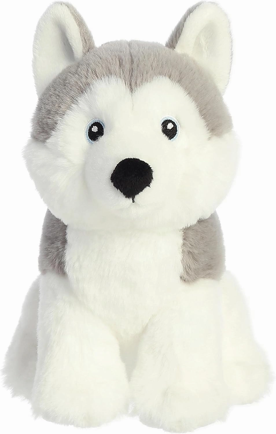 Aurora® Responsibly Made Eco Nation™ Husky Stuffed Animal - Ideal for Playtime Adventures - Perfect for Birthdays or Just Because - White 8 Inches
