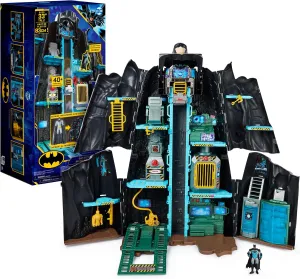 Batman, Bat-Tech Batcave, Giant Transforming Playset with Exclusive 4” Batman Figure and Accessories, Kids Toys for Boys Aged 4 and Up