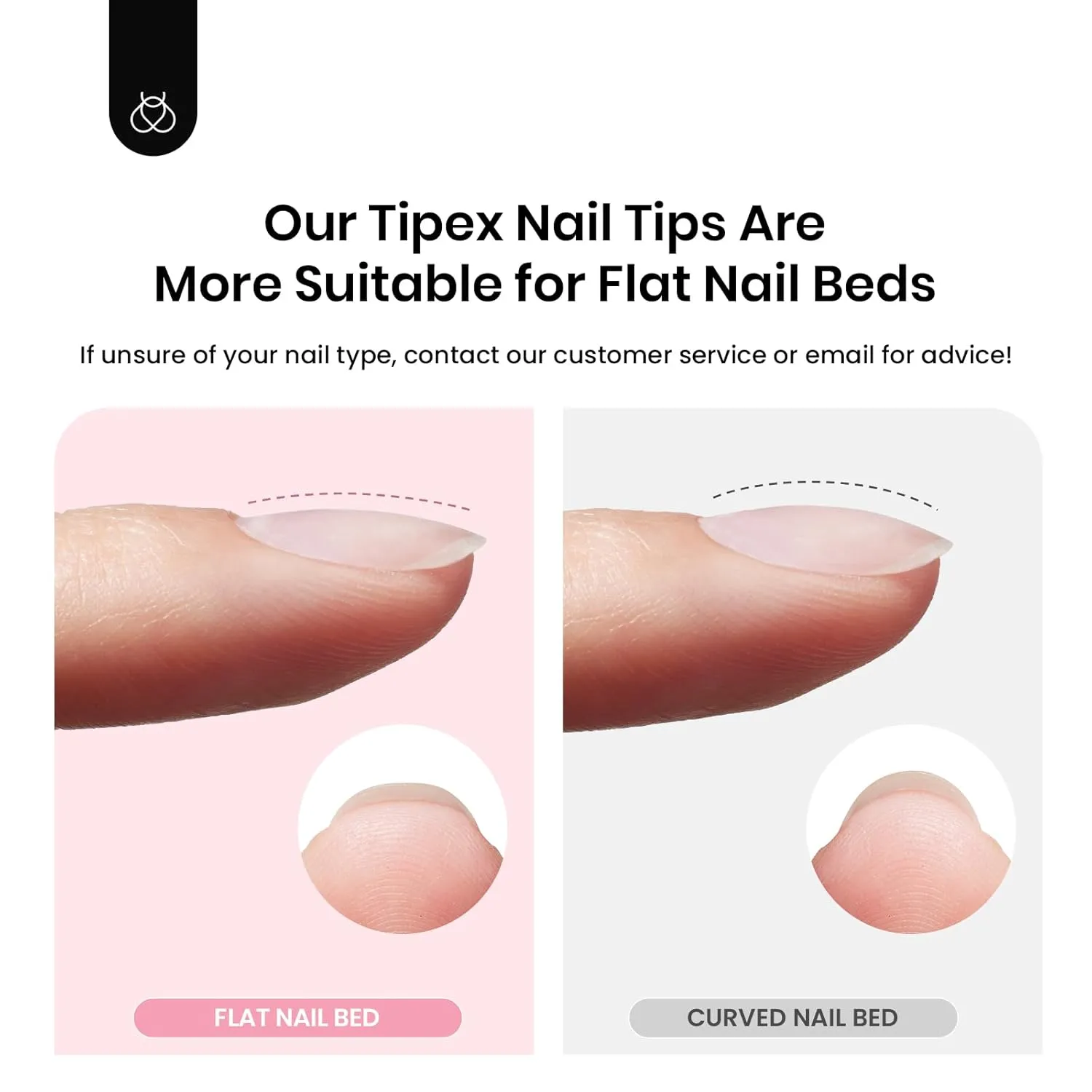 Beetles Tipex Instant Apex Nail Tips Medium Almond: 512 Pcs 16 Sizes Pre-Building Pre-Etched Full Cover Half Matte -Thick Acrylic Nail Tips for Flat Nails