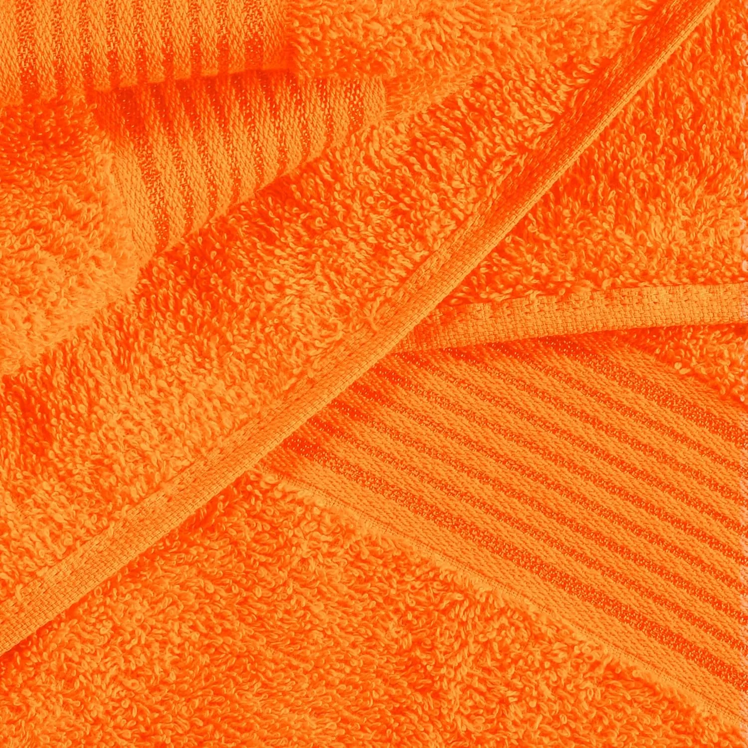 Belizzi Home Cotton 2 Pack Oversized Bath Towel Set 28x55 inches, Large Bath Towels, Ultra Absorbant Compact Quickdry & Lightweight Towel, Ideal for Gym Travel Camp Pool - Orange