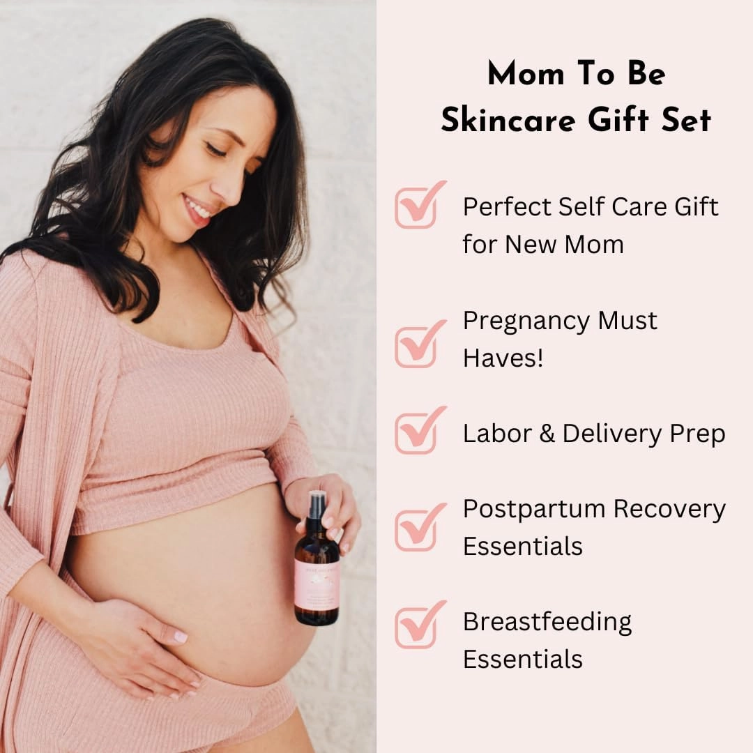 Belly Bundle - Organic Belly Balm and Natural Oil for Pregnancy Stretch Marks and Scars (5 piece set - SM)