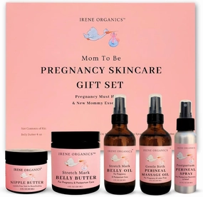 Belly Bundle - Organic Belly Balm and Natural Oil for Pregnancy Stretch Marks and Scars (5 piece set - SM)
