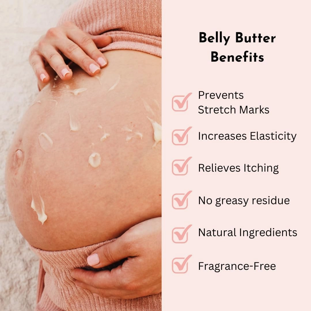 Belly Bundle Organic Belly Butter and Oil for Pregnancy Stretch Mark Prevention and Treatment - Award Winning Skincare For Pregnancy and Postpartum - Mother's Day Gift Set (Small)