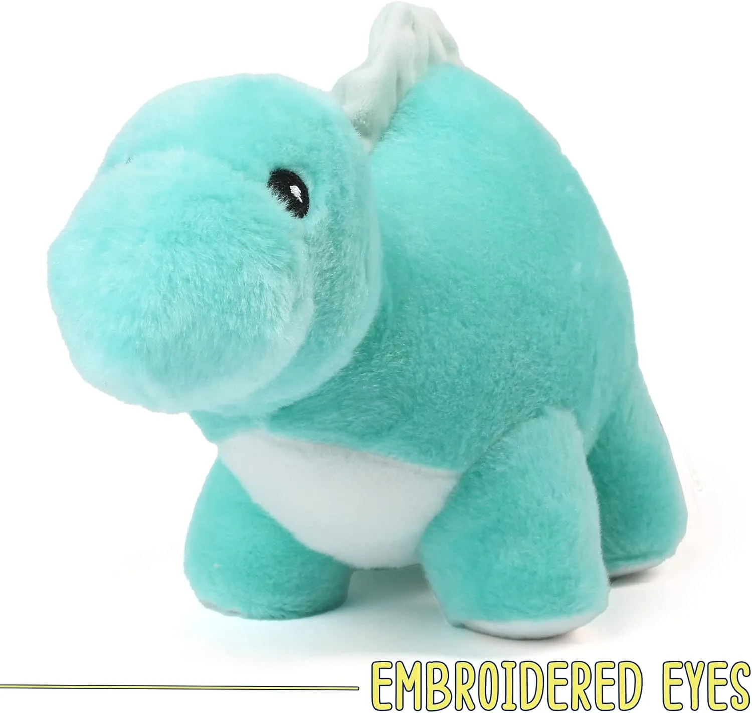 BenBen Dinosaur Stuffed Animal, 13” Dino Plush Toys, Cute Plushies Stuff for Kids, Stegosaurs, Baby Shower, Christmas, Birthday Gifts, Easter Decorations, Blue