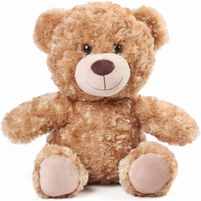 BenBen Brown Teddy Bear Stuffed Animal, 12 inch Cute Shaggy Stuffed Bear Plush Toy, Baby Shower Decoration, Easter Birthday Gift for Kids Girls Boys