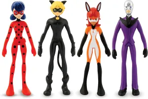 Bend-EMS - Miraculous Ladybug - The Original Bendable, posable Actions Figures from The 90's are Back! Great Birthday Gifts for Kids, Boys, and Girls