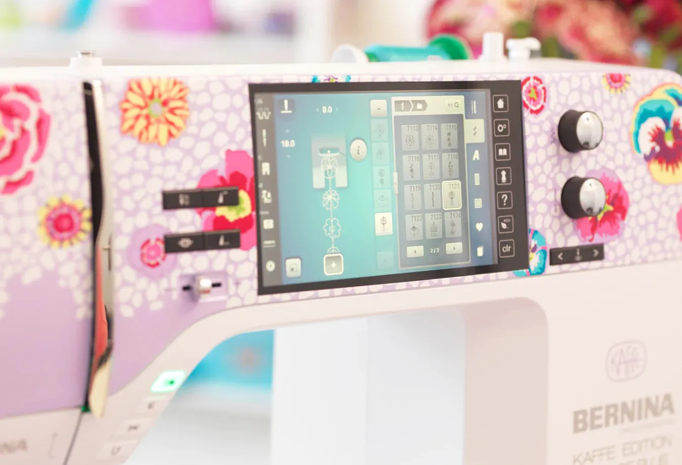 BERNINA 770 QE PLUS Kaffe Edition with Embroidery - May Savings Gift With Purchase Visit us in store or call for pricing
