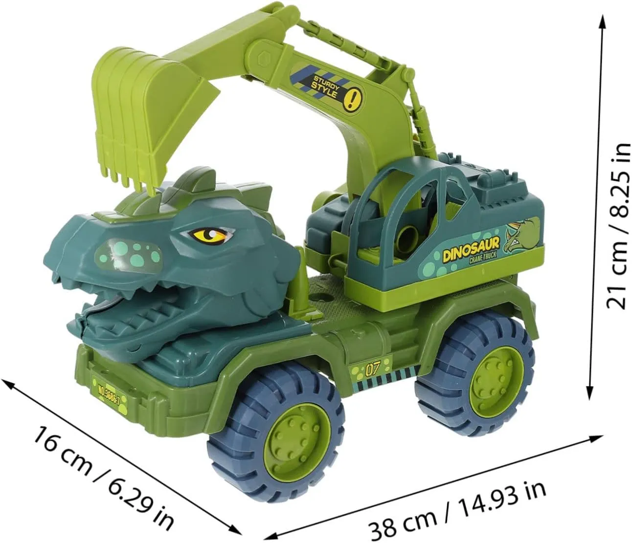 BESPORTBLE 1 Set Inertial Dinosaurs Car Educational Pull Back for Realistic Design for Interactive Play for Home and Travel