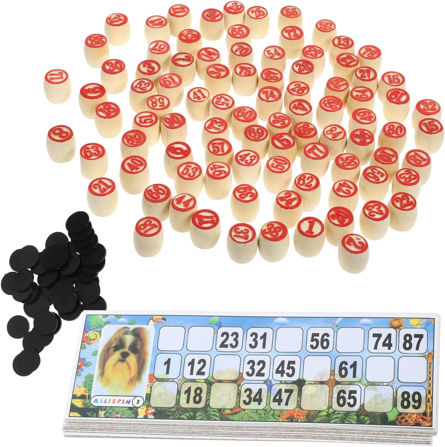 BESPORTBLE 1 Set Set Lotto Game Set Family Game for Parties Family Activities Develops Social Skills Cognitive Functioning