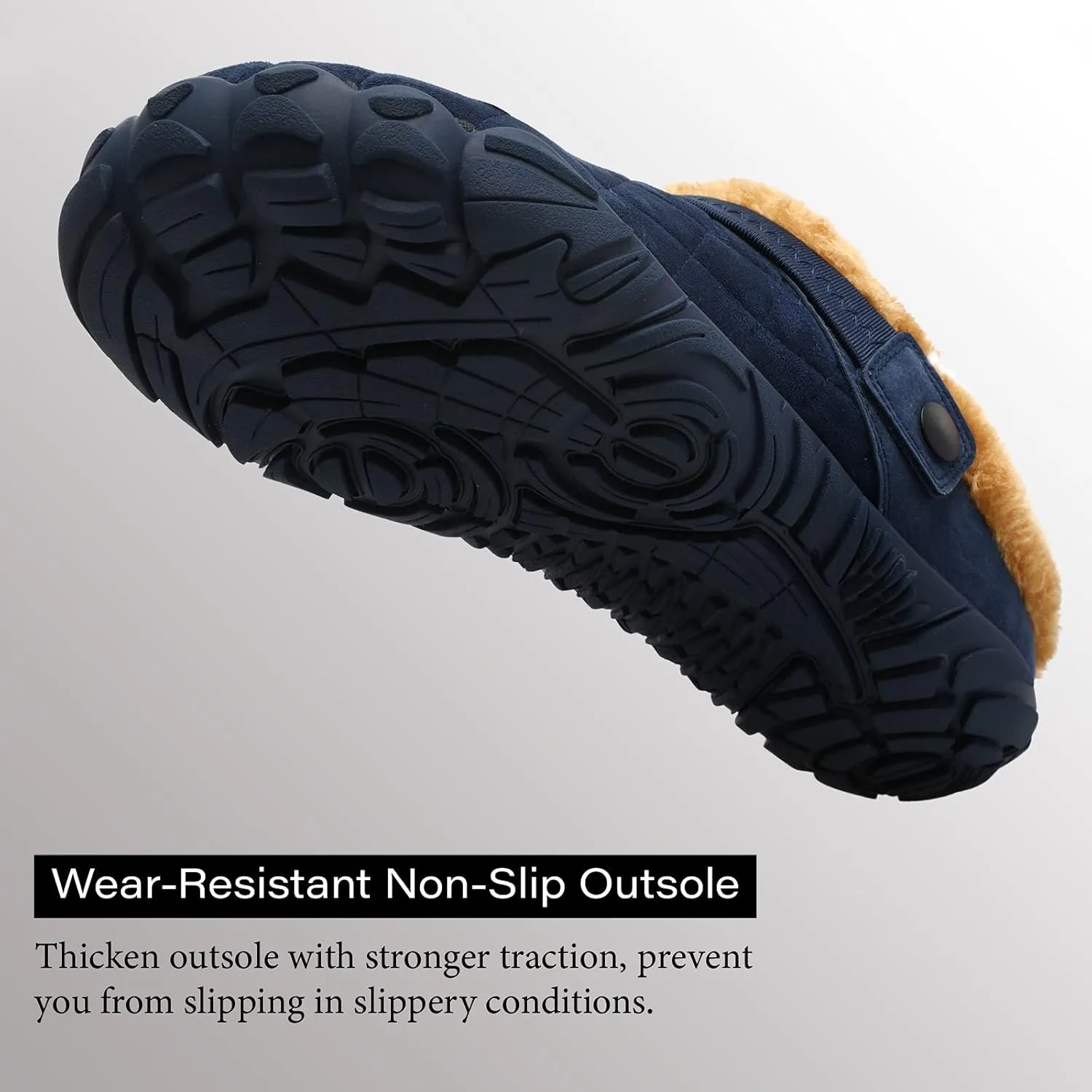 Besroad Womens Mens Furry Slides House Slippers Fuzzy Fluffy Bedroom Cozy Memory Foam Slippers Clogs