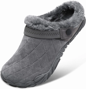 Besroad Womens Mens Furry Slides House Slippers Fuzzy Fluffy Bedroom Cozy Memory Foam Slippers Clogs