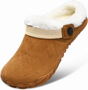 Besroad Womens Mens Furry Slides House Slippers Fuzzy Fluffy Bedroom Cozy Memory Foam Slippers Clogs