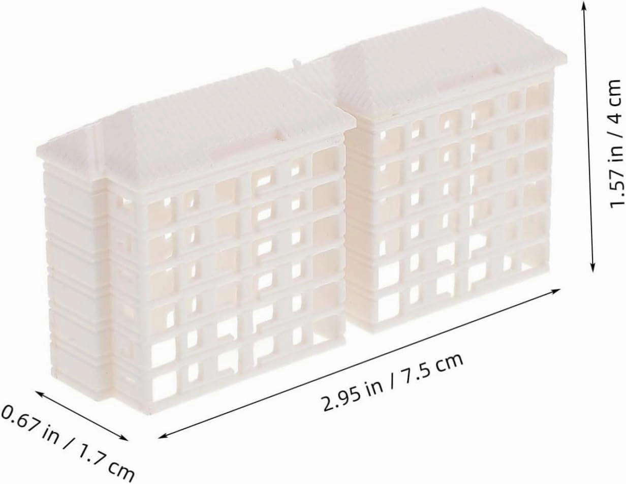 BESTonZON 5pcs Miniature Apartment Building Model Landscape Prop Mini Building Realistic Details for Scenery for Mini Houses Crafts and Decorations
