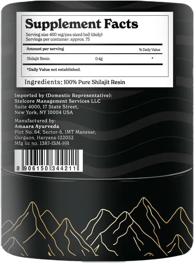 BetterAlt Pure Himalayan Shilajit Resin | High Potency for Men & Women | 75 Servings for Stamina and Muscle Building, 85  Trace Minerals, 75% Fulvic Acid, with Lab Test Report, 400mg