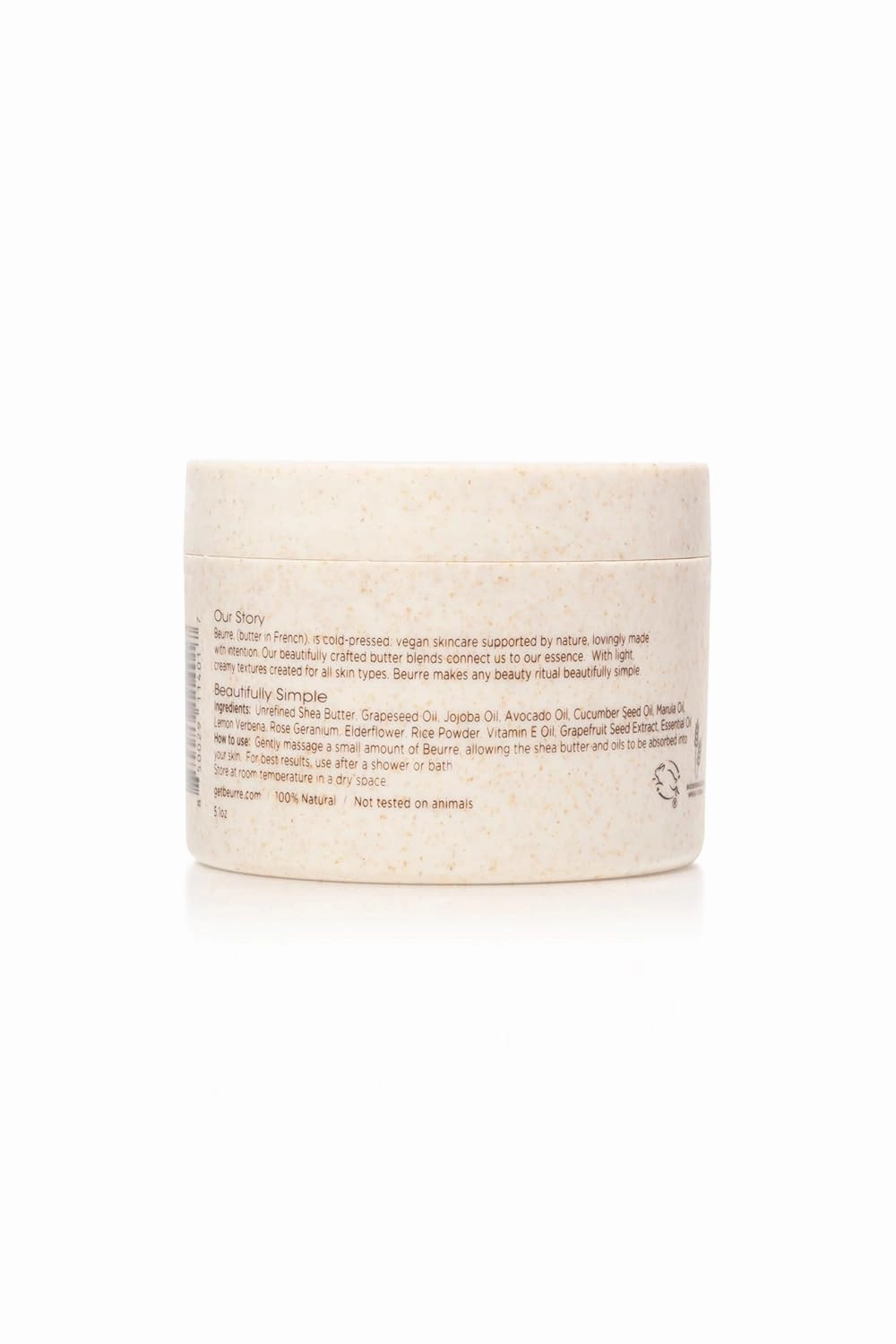 Beurre Shea Butter Body Cream - For All Skin Types - Vegan, Light, Non-Greasy, Soothing, Hydrating, Non-Toxic - Lavender 5.1 oz