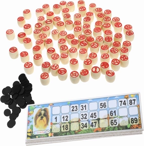 Bingo Game Chess Russian Lotto Game for Adults Family Party Bingo Set Reusable Cards