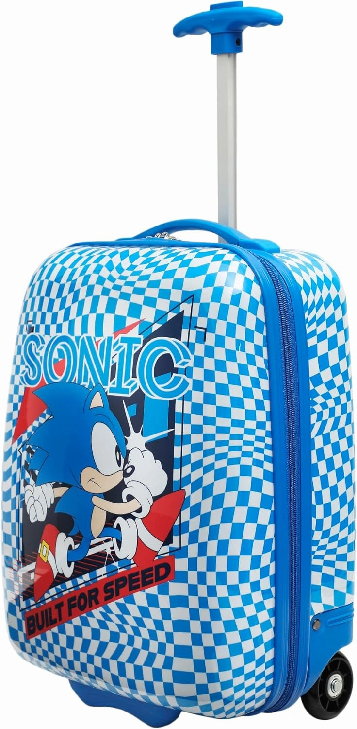 Bioworld Sonic the Hedgehog Kids’ 18” Hard-Side Carry-On Luggage