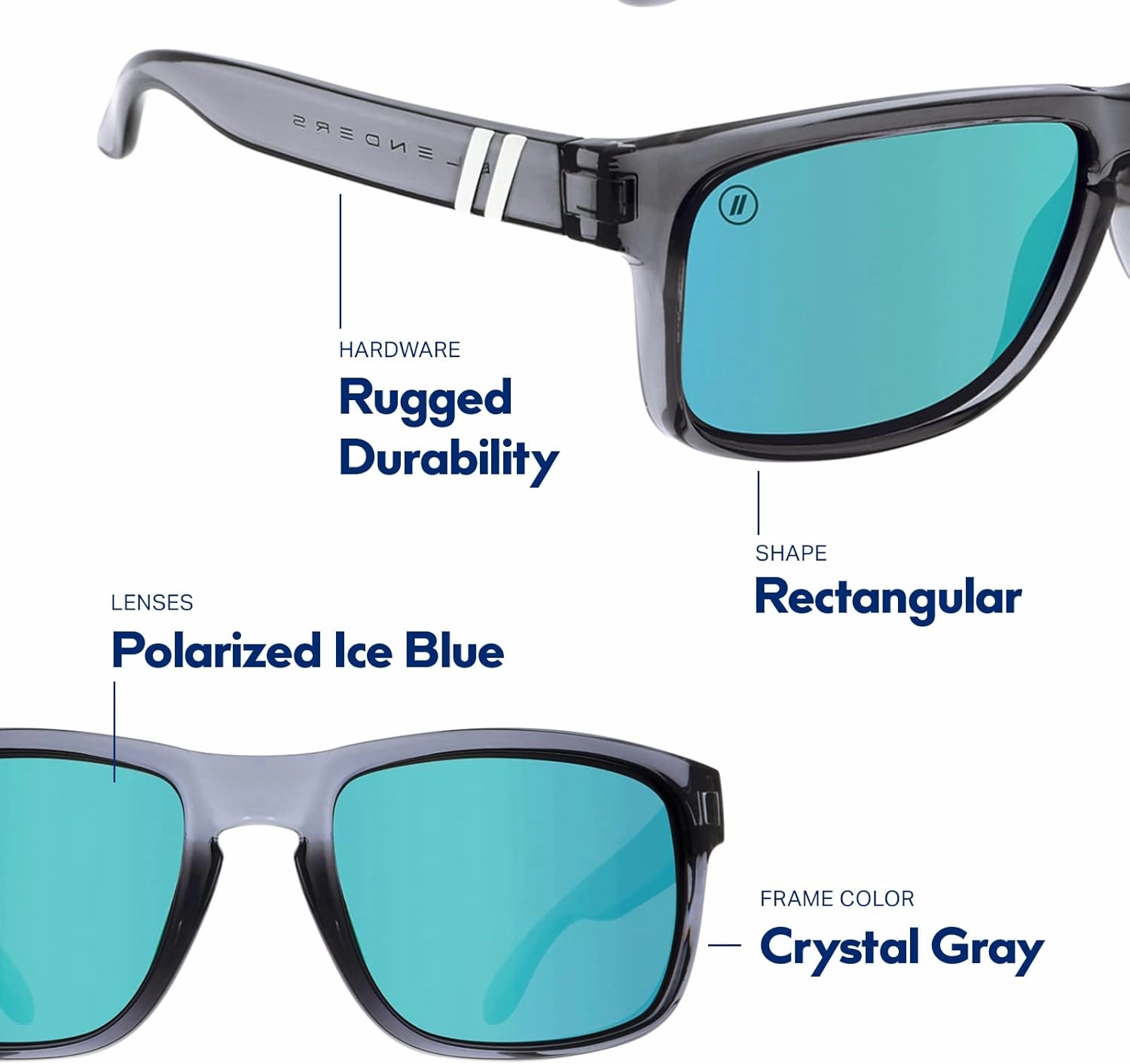 Blenders Eyewear Canyon – Polarized Sunglasses – Active Style, Durable Frame – 100% UV Protection – For Men & Women