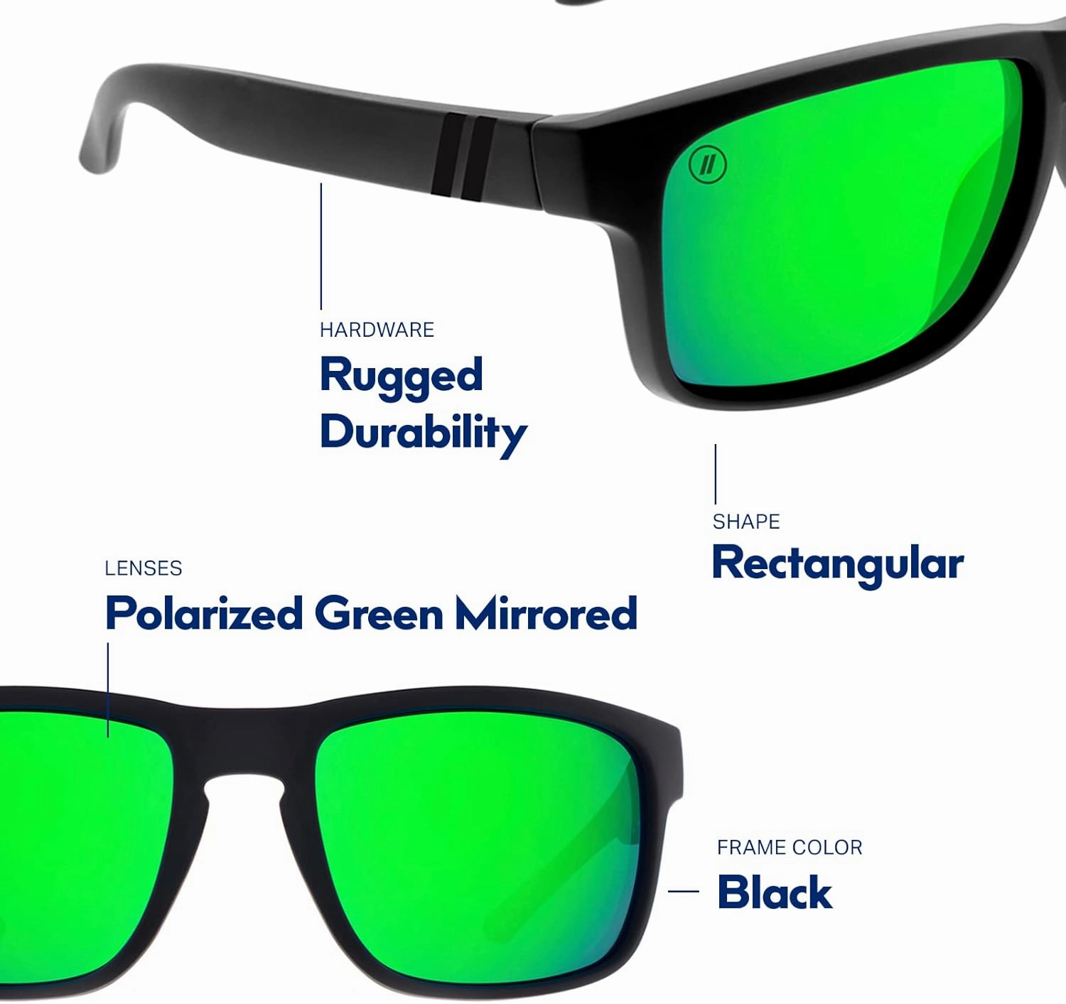 Blenders Eyewear Canyon – Polarized Sunglasses – Active Style, Durable Frame – 100% UV Protection – For Men & Women